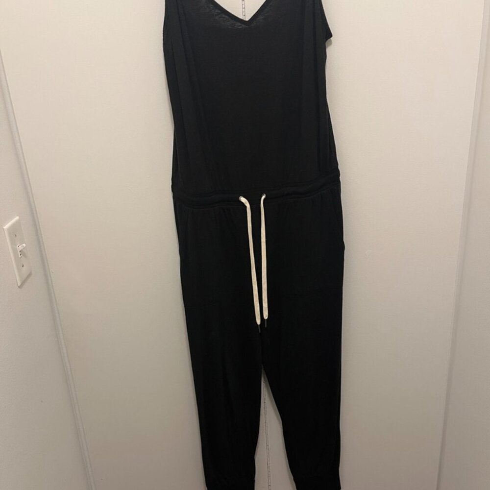 Black Jersey Jumpsuit